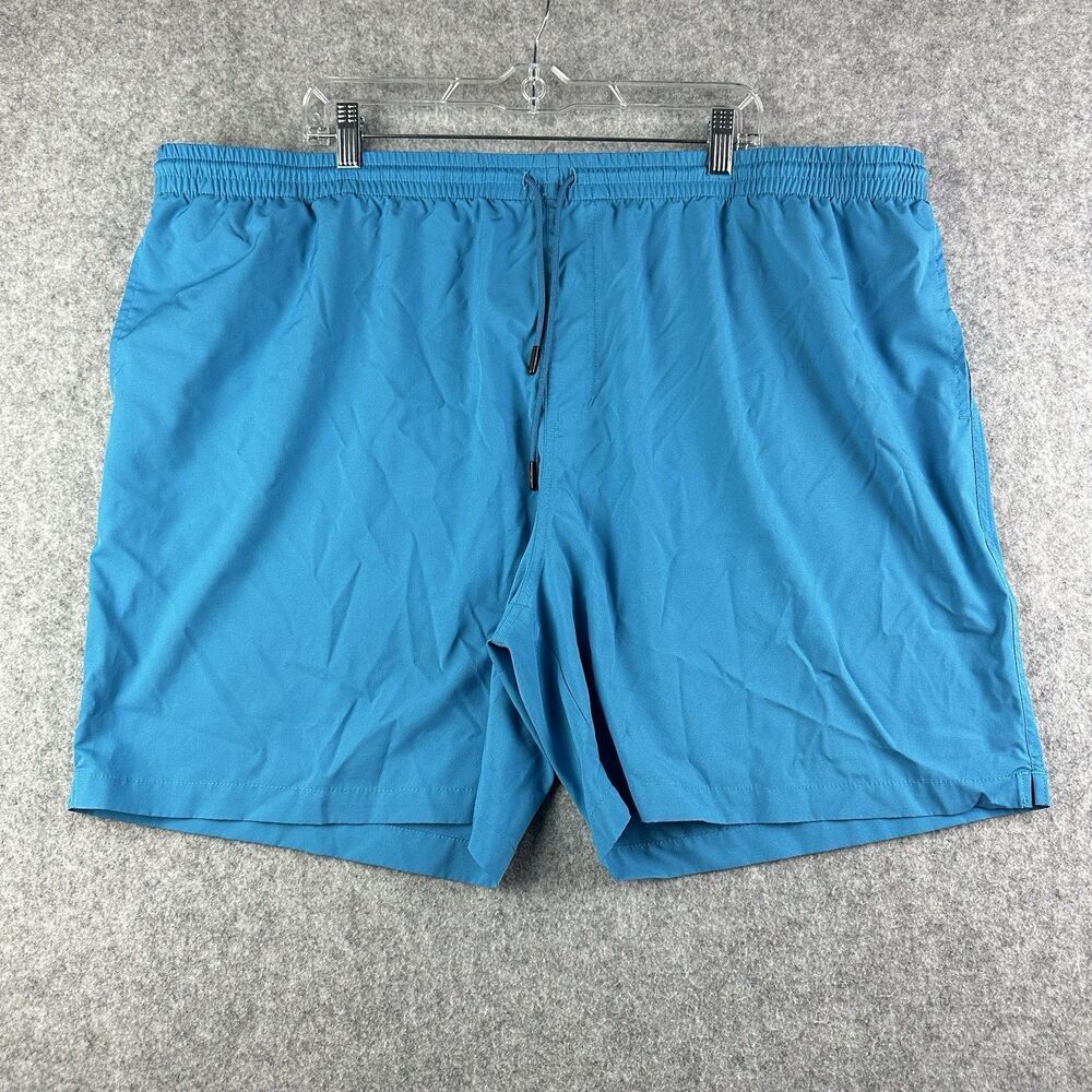 Rsvlts Swim Trunks Shorts Mens 4XL Teddy Roosevelt Blue Pockets Coastal Beach 7"